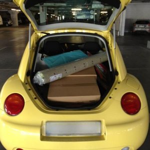 Alla faccia di chi si lamenta che la new Beetle ? piccola...