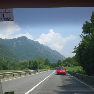 Il serpentone colorato.