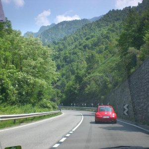 Il serpentone colorato.