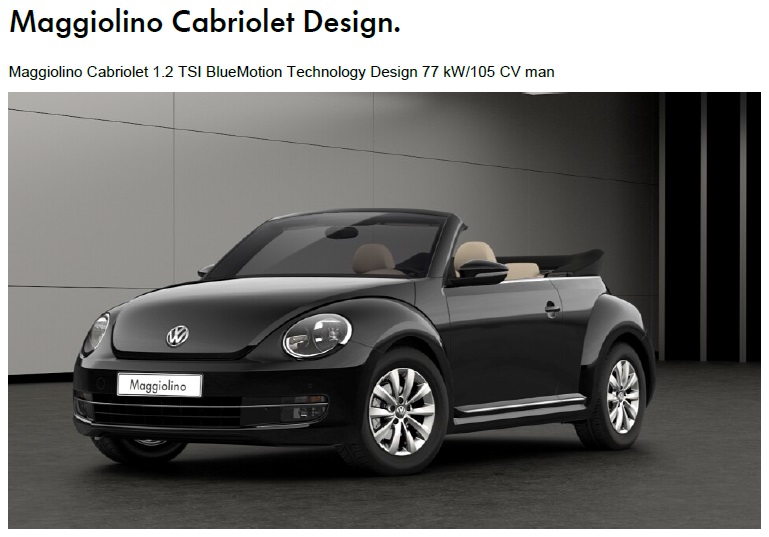 maggiolino cabrio 1.2 tsi